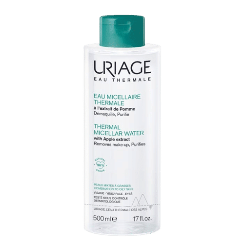 Uriage Eau Micellaire Thermale Visage et Yeux Peaux Mixtes à Grasses 500ml