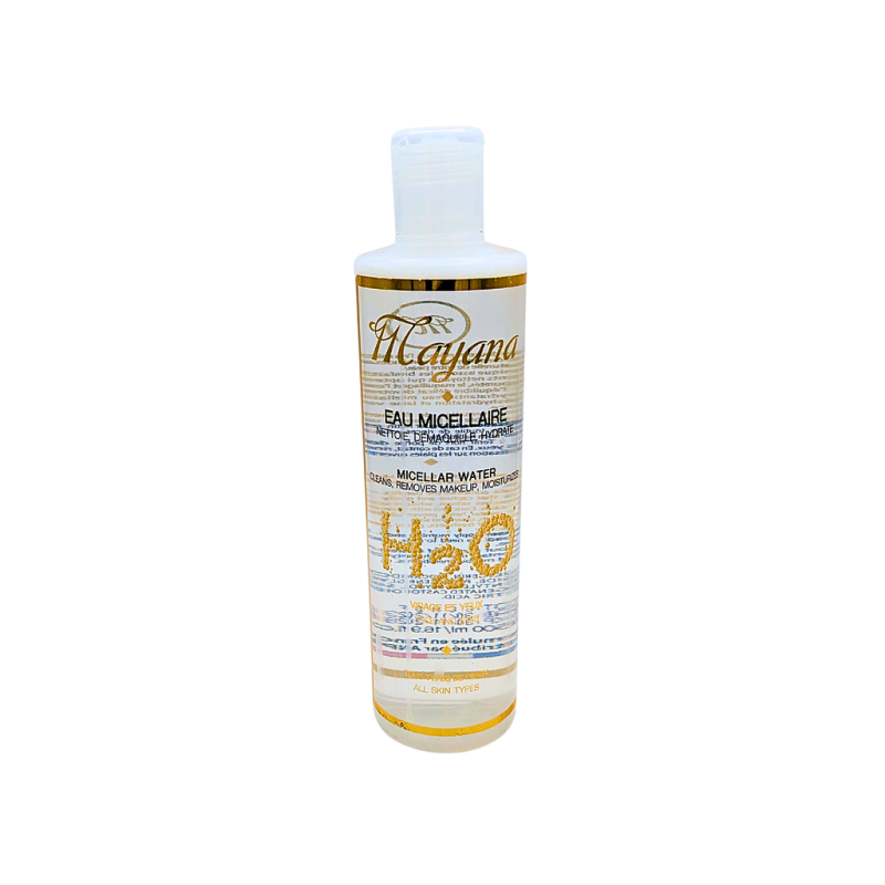 MAYANA Eau Micellaire Nettoyant Visage et Yeux Pour Tous Types de Peaux 500ml