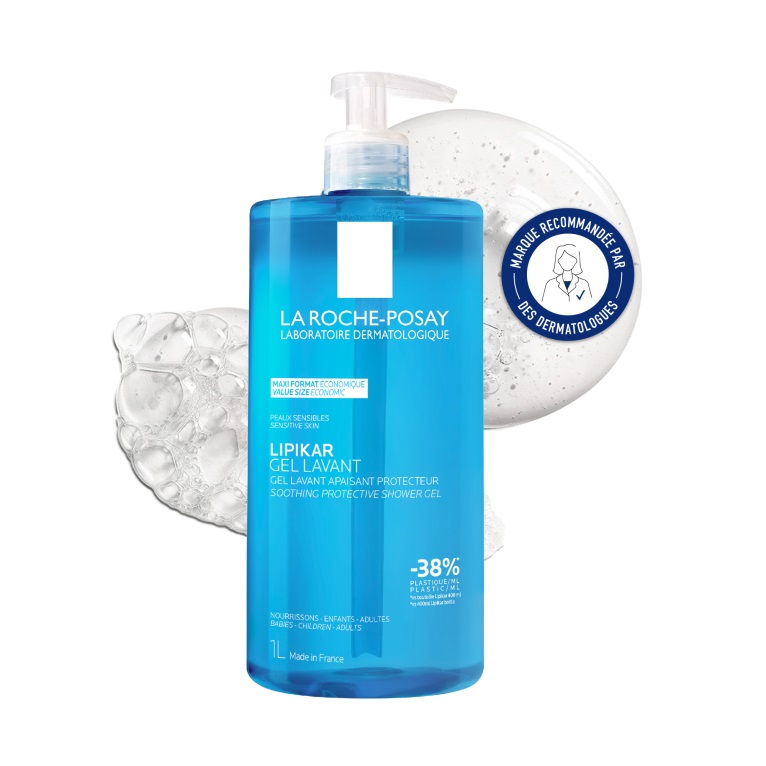 La Roche Posay Lipikar Gel Lavant Apaisant Peau Sensible 1 litre