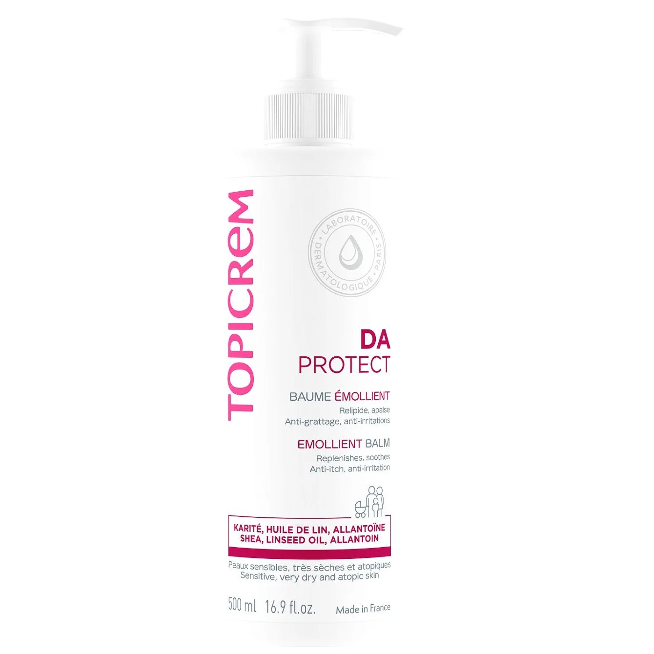 Topicrem DA Baume Emollient Peaux Atopiques 500ml