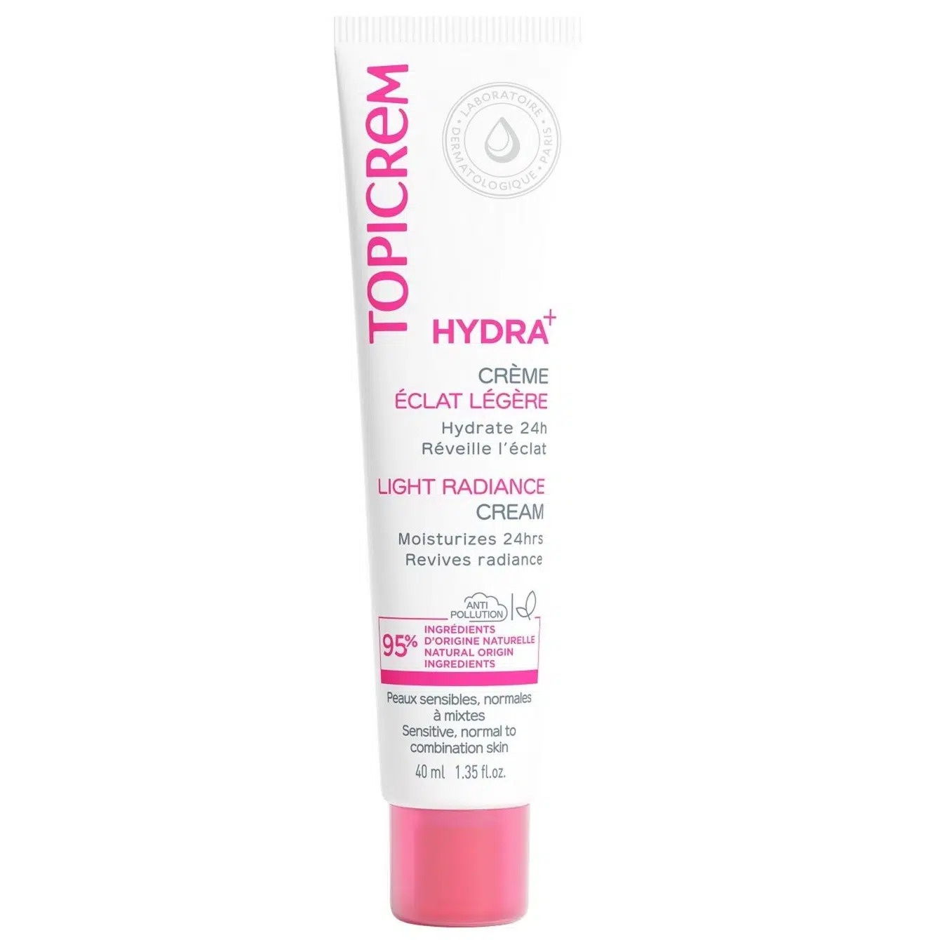 Topicrem HYDRA+ Crème Hydratante Éclat Légère 40 ml