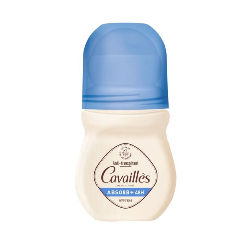 Cavaillès Absorb + Déodorant Anti-Transpirant et Anti-Traces 48H Roll-On 50 ml