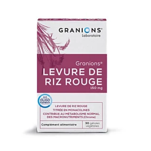 GRANIONS LEVURE DE RIZ ROUGE BT/30