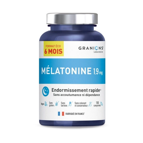 GRANIONS MELATONINE 1.9MG BT/180