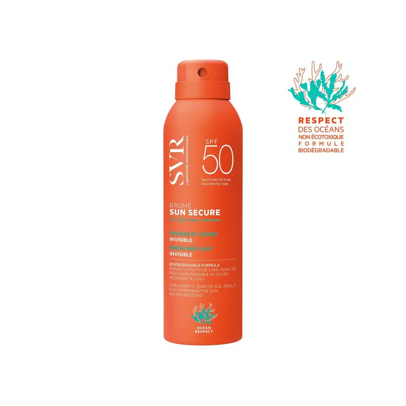 SVR Sun Secure Brume Spf50+ Peaux Sensibles Visage et Corps 200ml