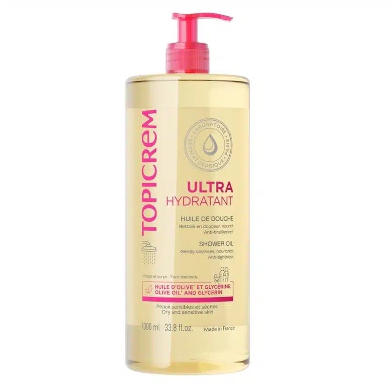 Topicrem Ultra-Hydratant Huile de Douche 1 Litre