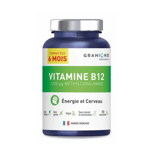 GRANIONS VITAMINE B12 BT/180 CPR
